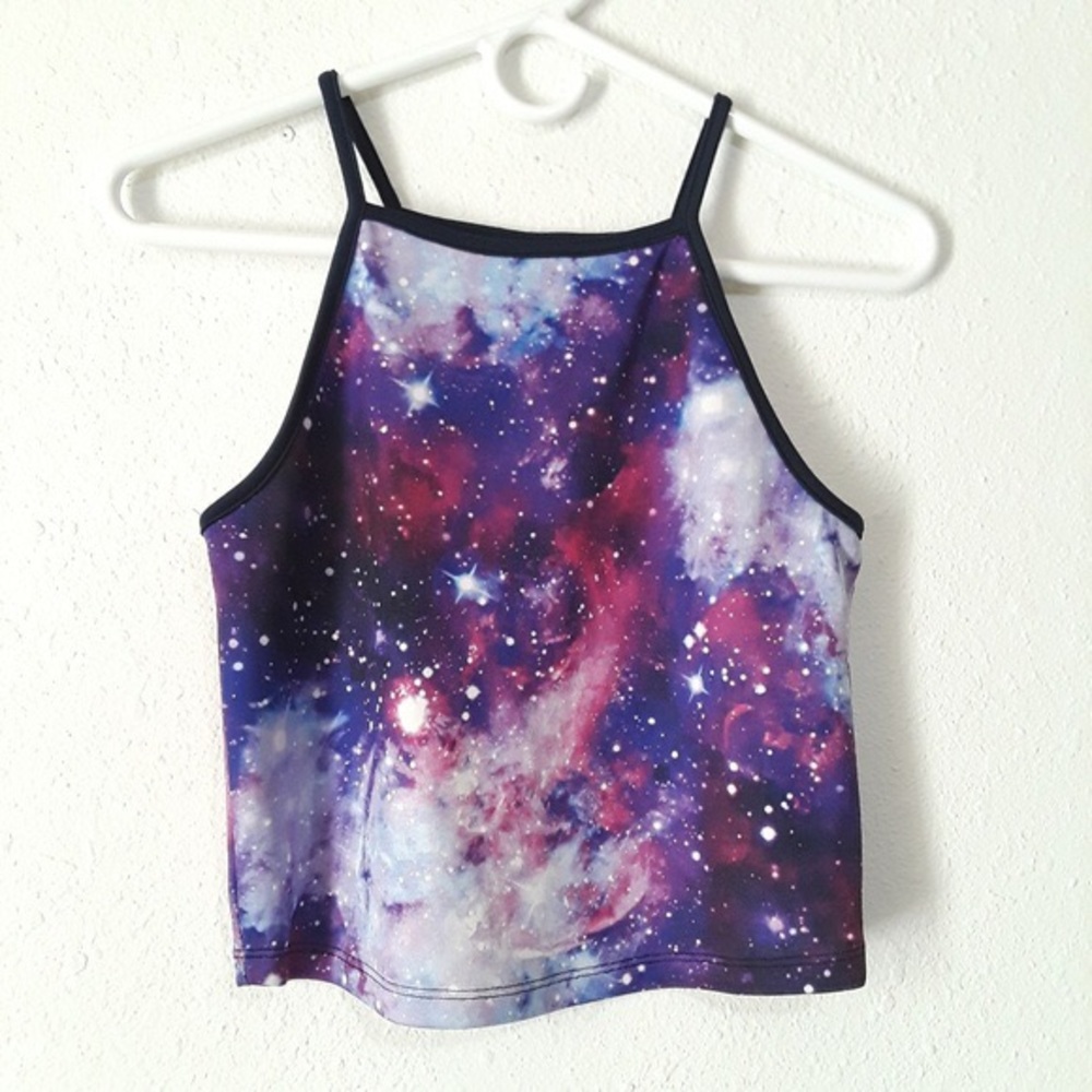 Galaxy halter top